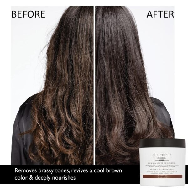 Christophe Robin Shade Variation Mask - Nourishing and Color-Enhancing - Ash Brown 250ml - Image 5
