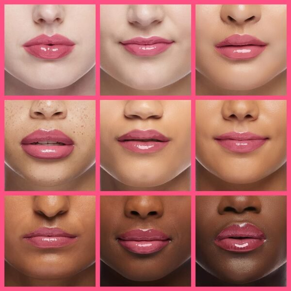 Hydrating Lip Glow Oil, Lip Oil Gloss Transparent Toot Tinted Nourishing Long Lasting Repairing Lightening Lip Lines (RASPBERRY) 0.2 OZ - Image 5