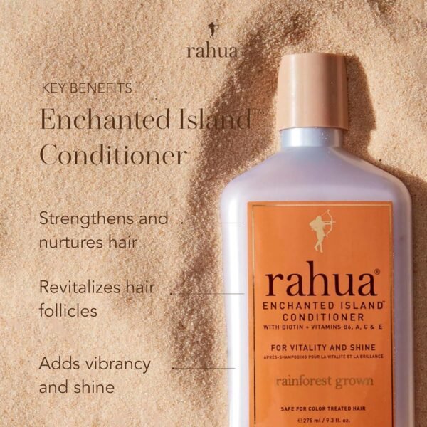 Rahua Enchanted Island Hair Conditioner with Biotin, 9.3 Fl Oz, Supports Strength, Hair Growth & Shine, All Hair Types, Vitamin C, E, A, B6, Coconut Guava Scent, Nourishing Hair Care for Men and Women - Image 3