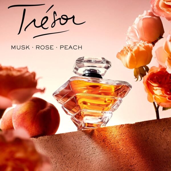 Lancôme Trésor Eau de Parfum - Long Lasting Fragrance with Notes of Rose, Lilac, Peach & Apricot Blossom - Elegant & Romantic Women's Perfume - Image 3