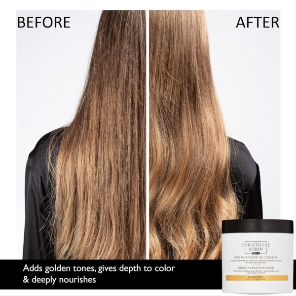 Christophe Robin Shade Variation Mask - Nourishing and Color-Enhancing - Golden blonde 250ml - Image 5