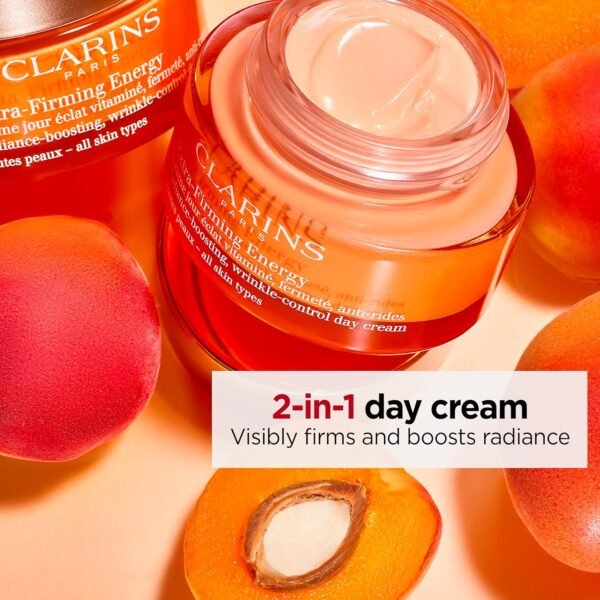 Clarins Extra-Firming Energy Moisturizer | 2-in-1 Anti-Aging Day Cream | Radiance Boost | 1.7 Ounces - Image 3