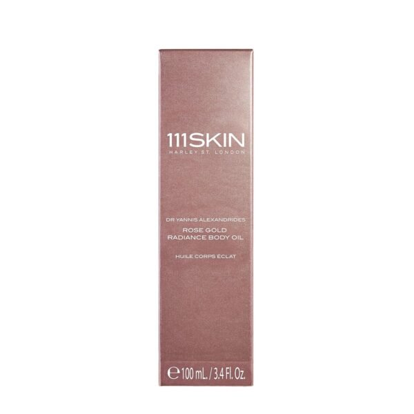 111Skin Rose Gold Radiance Body Oil, Non-Greasy Moisturizing Oil, Soothing Body Oil Containing Damask Rose Extract, Green Microalgae & Chamomile, 3.4 Fl. Oz. - Image 3