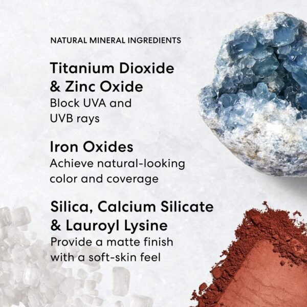 bareMinerals Original Loose Powder Foundation SPF 15, Clean Mineral Powder Face Makeup, Sheer-to-Full Coverage, Talc-Free, Non-Comedogenic, Vegan - Image 7
