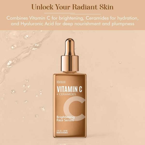Vitamin C & Ceramides Serum - Anti-Aging, Hydrates & Repairs Skin, Smooths Complexion - Dermatologist Tested, Cruelty-Free Korean Skin Care for All Skin Types - 2 fl. oz - Image 3