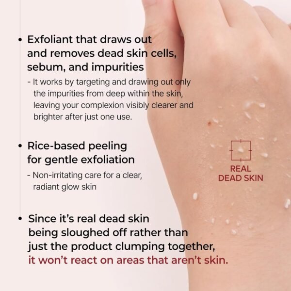 Peel Shot Glow White Rice Peeling Ampoule, Soft Exfoliating Face and Body Scrub Dead Skin Cells Remover for All Skin Types korean skin care 80ml - Image 5