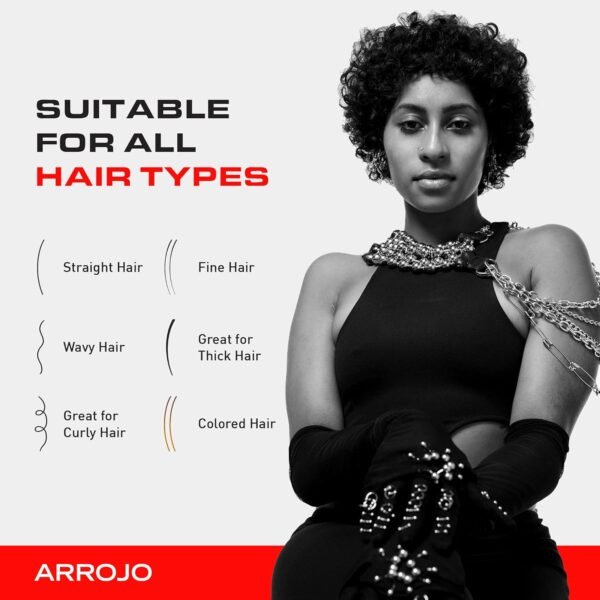 Arrojo Frizz Control Serum, 4oz – Sulfate & Paraben-Free Hair Serum for Frizzy and Damaged Hair for Men & Women – Lavender-Pear Scented - Image 6
