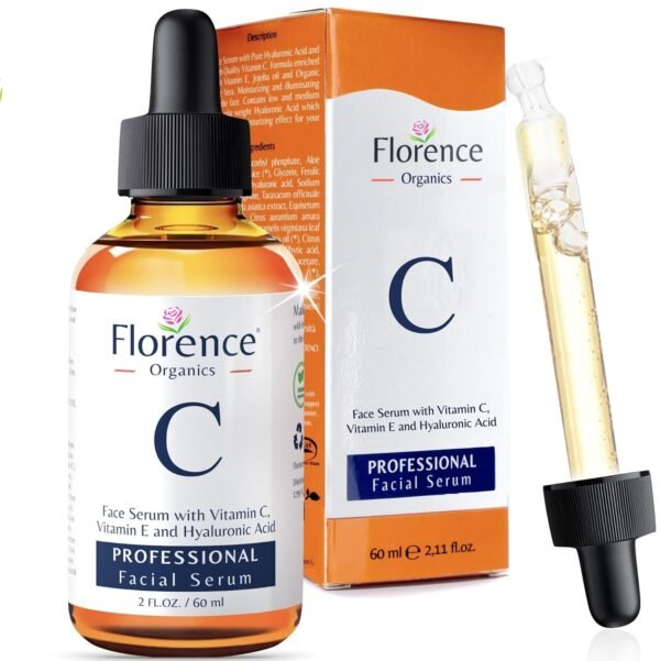 Vitamin C Serum For Face – Anti-Aging Facial Serum with Vitamin C, Hyaluronic Acid, Niacinamide, B5 & Vit E. Brightening Facial Essence for Dark Spots, Fine Lines, Wrinkles & Glowing Skin, 2 Fl Oz - Image 2