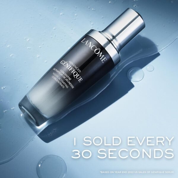 Lancôme Advanced Génifique Radiance Boosting Anti-Aging Face Serum - Visibly Hydrates & Plumps Skin - with Bifidus Prebiotic, Hyaluronic Acid & Vitamin Cg - Image 10