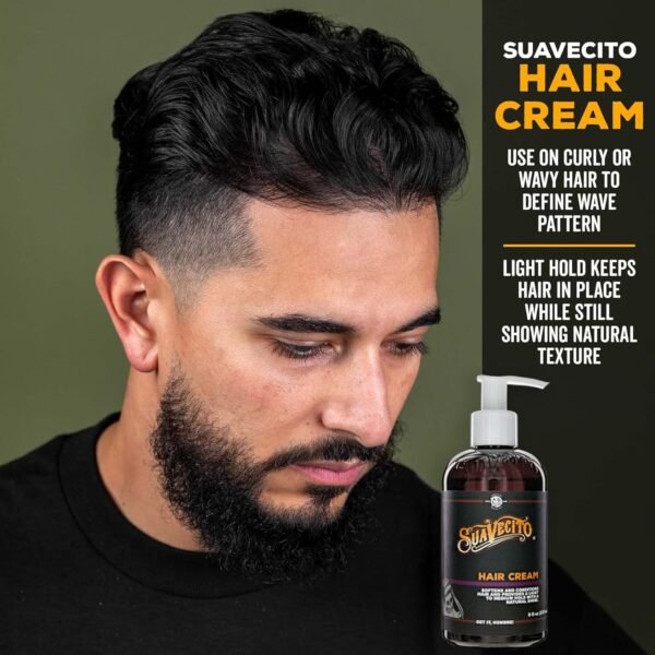 Suavecito Hair Cream Pump Bottle Medium Shine All Day Light Hold (8 oz) - Image 6