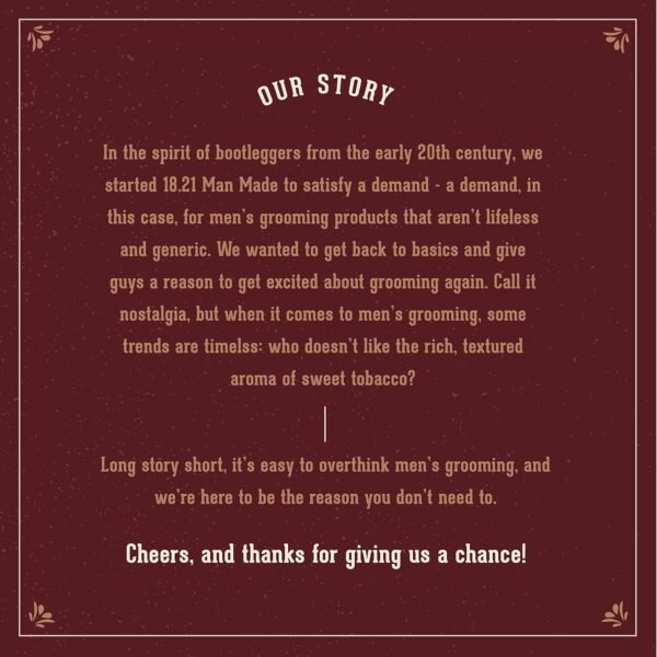 18.21 Man Made Original Sweet Tobacco Hair Styling Premium Products for Supreme Long Lasting Hold and Finish - Image 8