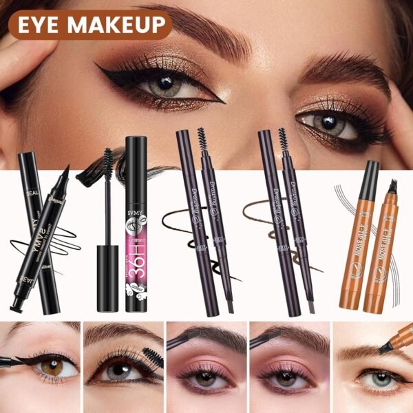 All in One Makeup Kit, Makeup Kit for Women Full Kit, Make Up Gift Set for Women, Makeup Essential Bundle Includes Foundation Eyeshadow Palette Concealer Lipstick Eyeliner Mascara Cosmetic Brush Set - Image 5