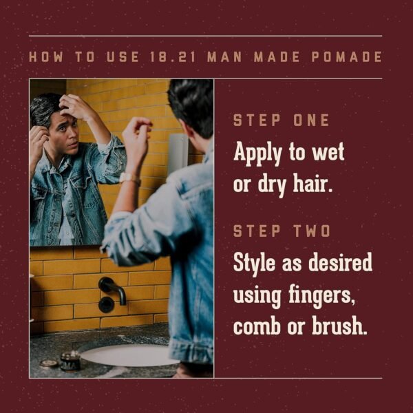 18.21 Man Made Original Sweet Tobacco Hair Styling Premium Products for Supreme Long Lasting Hold and Finish - Image 5