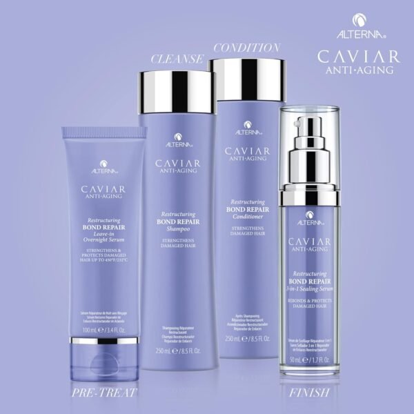 Alterna Caviar Anti-Aging Restructuring Bond Repair Shampoo and Conditioner Jumbo Set, 16.5oz each | Rebuilds & Strengthens Damaged Hair | Sulfate Free - Image 5